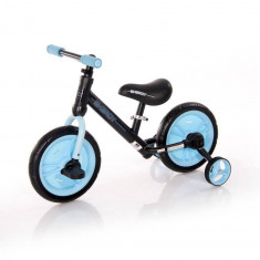 Bicicleta Energy Lorelli Junior 10050480001 cu pedale si roti ajutatoare Albastru foto