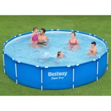 Bestway Piscina cu cadru Steel Pro, 396x84 cm GartenMobel Dekor, vidaXL