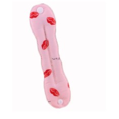 Accesoriu tip twister, pentru aranjarea parului in stil coc, 23 cm, roz rosu
