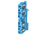Conector Șine 2,5mm2 1 Piste 4 Borne Albastru Wemid