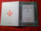 Carnet de prezentare filatelica Franta 1964 cu de 4X seria de 2 valori Crucea Rosie