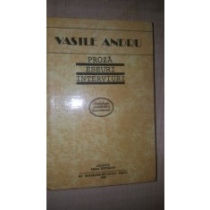 Proza, eseuri, interviuri- Vasile Andru