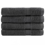 Cumpara ieftin Prosoape de saună SOLUND 4 buc. antracit 80x200 cm 600 gsm