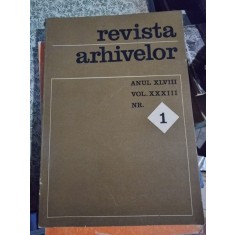Revista Arhivelor nr.1 an XLVIII