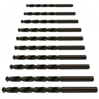 Set 10 burghie pentru metal Raider 157111, HSS-R, 1-10mm foto