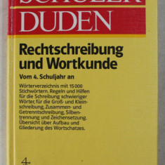 SCHULER DUDEN - RECHTSCHREIBUNG UND WORTKUNDE von 4 . SCHULJAHR AN , 1984