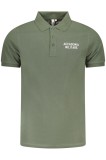 Cumpara ieftin ACCADEMIA MILITARE Tricou polo barbati din bumbac, cu imprimeu, Regular fit, Verde, S