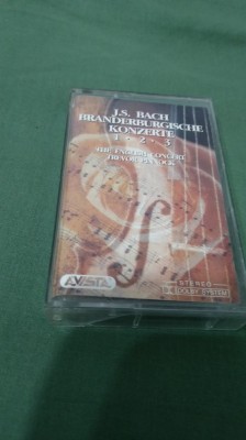 CASETA AUDIO J.S. BACH -BRANDERBURGGISCHE KONZERTE 1/2/3 RARA !!! ORIGINALA foto