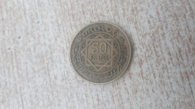 Maroc - 50 francs 1371 - 1952. foto