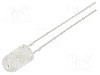 Dioda LED, 5mm, albastru, 1560...2180mcd, 10...15mA, 12V DC, OPTOSUPPLY - OSB5SA5E31B-12V