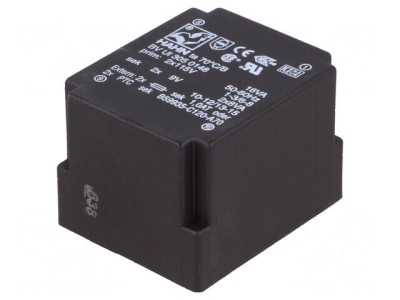 Transformator &amp;icirc;ncapsulat 16VA 115VACx2 9V 9V 888mA 888mA PCB - Transformator PCB 16VA 115VACx2 9V 9V 888mA foto