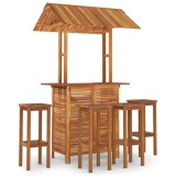 Cumpara ieftin Set mobilier de bar de gradina, 5 piese, lemn masiv de acacia