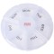 Cutie rotunda pentru organizare medicamente, vitamine sau suplimente pentru o saptamana,Pufo Pill, 9 cm, transparent