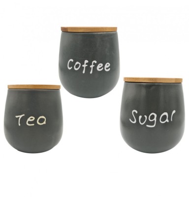 Set 3 recipiente SUGAR+TEA+COFFEE foto