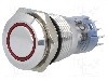 Intrerupator anti-vandalism, ON-ON, &Oslash;16mm, ONPOW - LAS2GQF-22ZE/R/12VDC/S/IP67