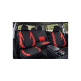 Huse scaune auto universale fractionate Premium fata si spate compatibile dimensiuni standard negru rosu Cod: HNG1101-1