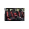 Huse scaune auto universale fractionate Premium fata si spate compatibile dimensiuni standard negru rosu Cod: HNG1101-1