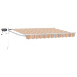 vidaXL Marchiză retractabilă manuală cu led-uri 3,5 x 2 m 3419218