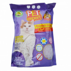 Nisip litiera pisici, Pet Expert, Silicat Lavanda, 3.8 L foto