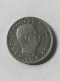 100 Lei 1932 , argint , luciu de batere . Piesa de colectie