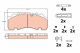 TRW GDB5091 set placute frana,frana disc