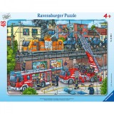 Puzzle tip rama misiune de salvare pompieri 48 piese, Ravensburger