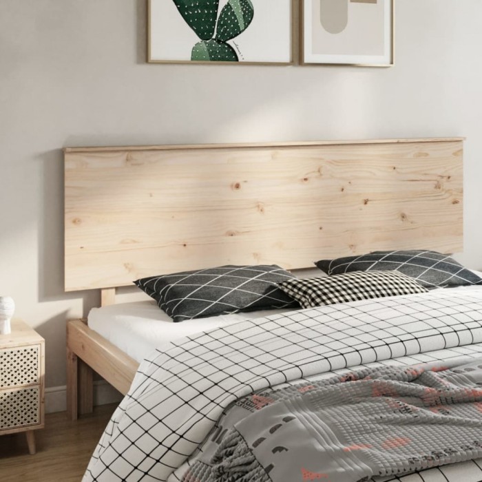 vidaXL Tăblie de pat, 204x6x82,5 cm, lemn masiv de pin 819190