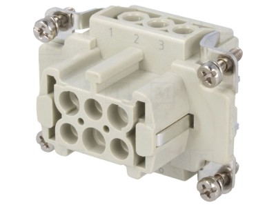 Conector HDC mamă 6P 16A foto