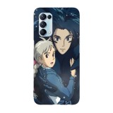Husa compatibila cu Oppo A15s model Howl and Sophie Howl&amp;#039;s Moving Castle, Silicon, TPU, Viceversa, Transparent, Carcasa