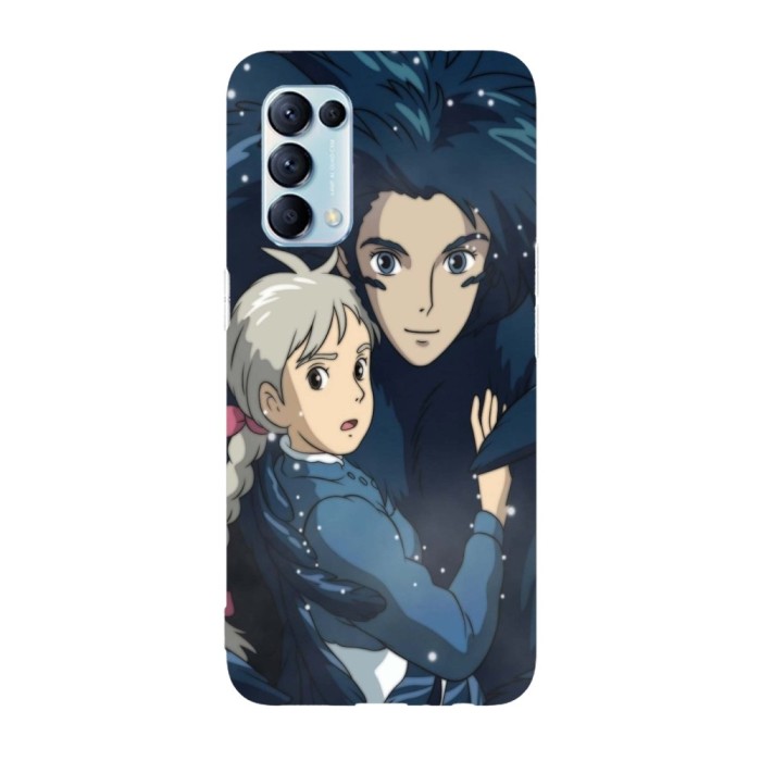 Husa compatibila cu Oppo A15s model Howl and Sophie Howl&amp;#039;s Moving Castle, Silicon, TPU, Viceversa