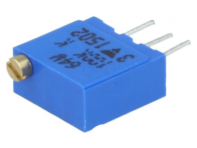 Potentiometru Multitura 100k&amp;Omega; 500mW THT &amp;plusmn;10% foto