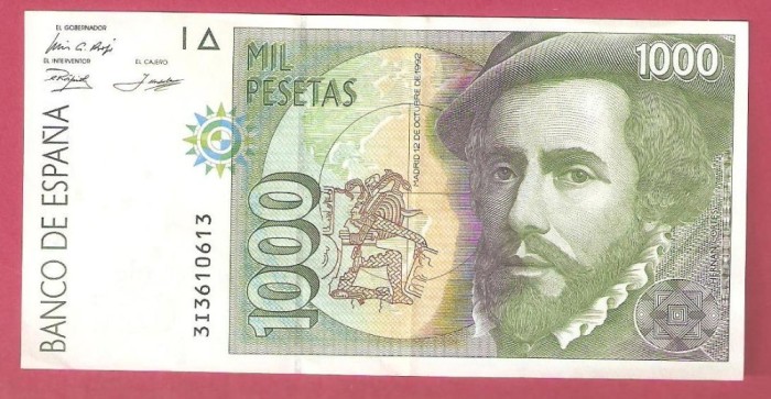SPANIA 1.000 PESETAS / 1992. -aUNC