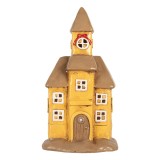 Cumpara ieftin Candela Casuta Craciun ceramica multicolora 23x17x43 cm