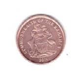 Moneda Bahamas 1 cent 2015, stare foarte buna, curata
