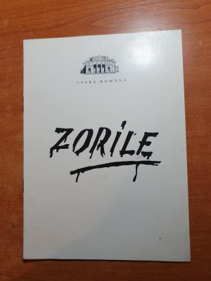 program opera romana 1972 - zorile foto