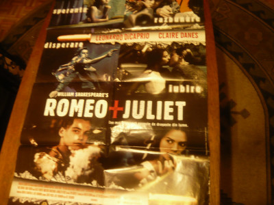 Afis Film -Romeo si Julieta -1996 cu Leonardo DiCaprio , dim.= 98x68cm foto