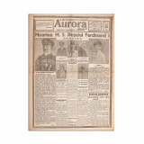 Publicația &bdquo;Aurora&rdquo;, 22 iulie 1927- decesul regelui Ferdinand I