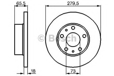 Disc frana PEUGEOT BOXER platou / sasiu (ZCT) (1994 - 2002) BOSCH 0 986 478 843 foto