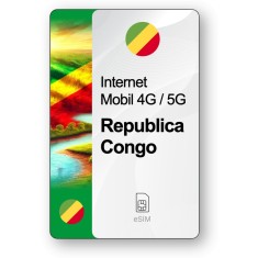 eSIM Internet Republica Congo, valabil 7 zile, trafic 1 GB, Standard