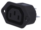 Conector Alimentare AC Soclu Mamă 10A 250V IEC 60320