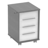Cumpara ieftin Dulap cu incuietoare mdf grafit alb Rioma 43x48x66.7 cm