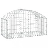 Cumpara ieftin Cos gabion arcuit, 100x50x40/60 cm, fier galvanizat