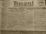 Ziarul Timpul, 21 August 1947, stabilizarea monetara