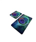 Set 2 Covorase baie Peacock, 60 x 100 cm, 50 x 60 cm, Antiderapant, Multicolor