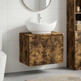 Cumpara ieftin Dulap pentru Chiuveta de Baie Stejar fumuriu