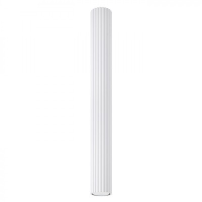 Lampă De Tavan Albă Din Aluminiu Karbon, Cu 1 Bec Tub Minimalist De Interior. foto