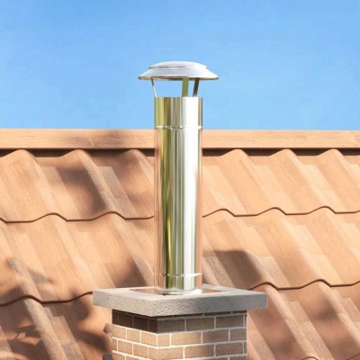 vidaXL Extensie pentru șemineu Argintiu 25 x 25 x 82 cm 42008448 foto