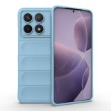 Husa premium din silicon pentru xiaomi poco f6 pro - softflex, microfibra, bleu