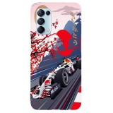 Husa compatibila cu Oppo A31 model Formula F1 Red Bull, Silicon, TPU, Viceversa, Transparent, Carcasa
