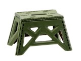 Cumpara ieftin Taburet pliabil plastic verde 38 x 26 x 22 cm